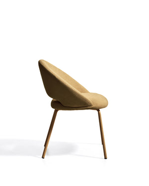 Kave Home Bonali eetkamerstoel chenille Mustard