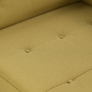 Hkliving Vint bank right divan Linen Burnt Ochre