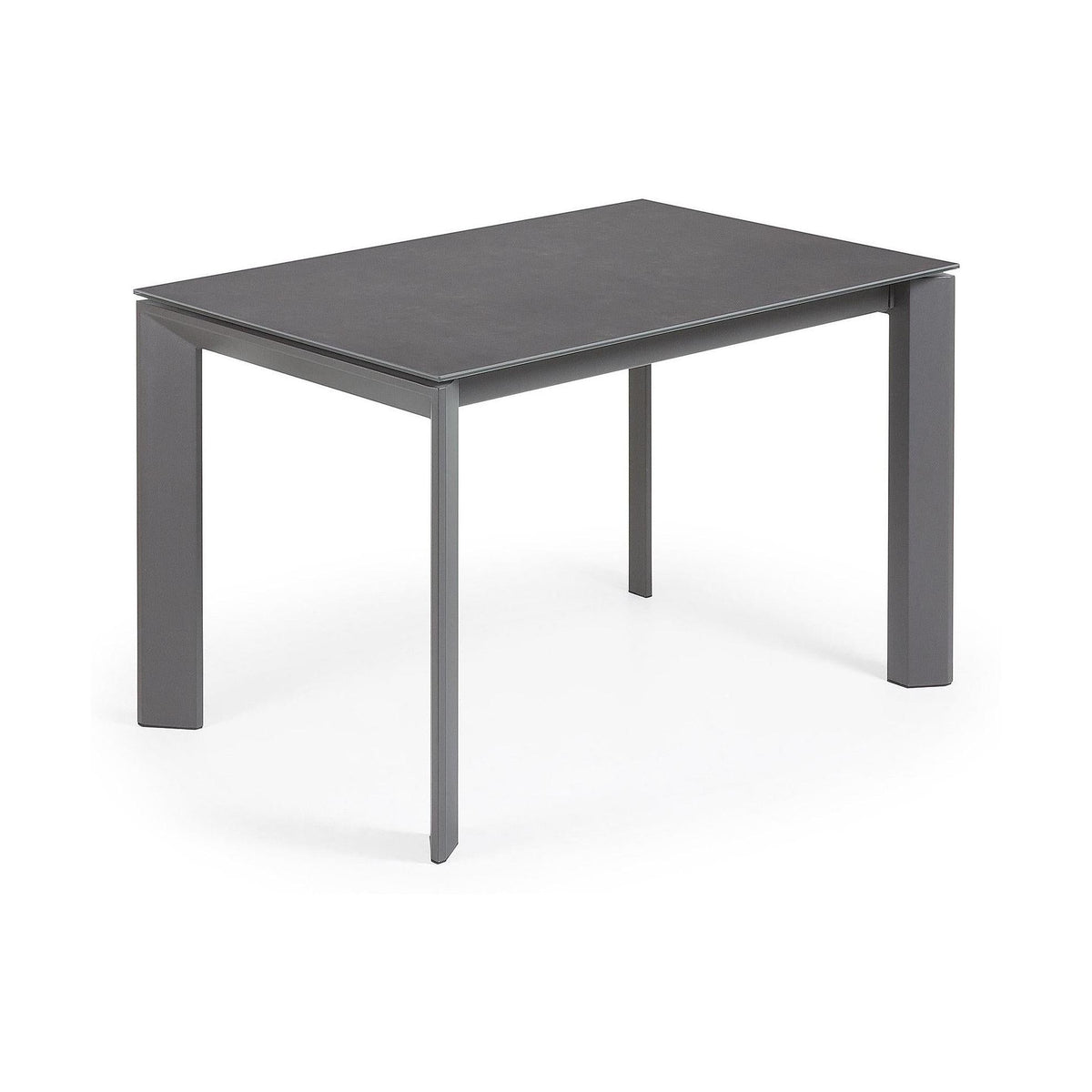 Kave Home Axis eettafel uitschuifbaar 120/180x80 cm Grijs