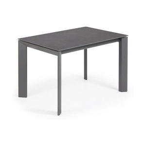 Kave Home Axis eettafel uitschuifbaar 120/180x80 cm Grijs