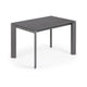 Kave Home Axis eettafel uitschuifbaar 120/180x80 cm Grijs
