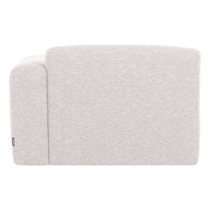 WOOOD Mojo Base chaise longue bank arm rechts bouclé Ecru