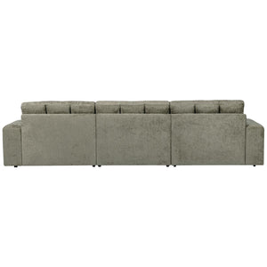 WOOOD Second Date chaise longue bank links structure velvet Frost