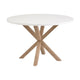 Kave Home Argo eettafel rond Ø120 cm White/Natural