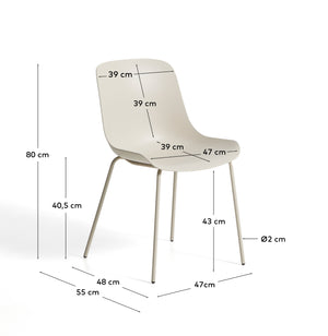 Kave Home Altea eetkamerstoel Beige
