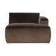 WOOOD Mojo Base chaise longue bank arm rechts velvet Bruin