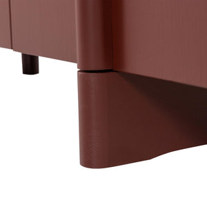 WOOOD Basu tv-meubel 200 cm Bordeauxrood