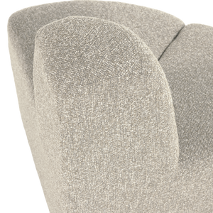 WOOOD Mojo eetbank hoek rond rugleuning Bouclé Beige Melange