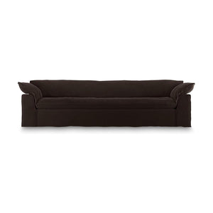 HKliving Nomad bank 305 cm Royal Velvet Espresso