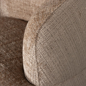 WOOOD Woolly fauteuil draaibaar chenille Zand