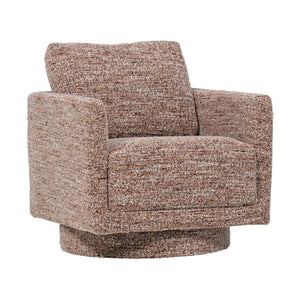 WOOOD Oska fauteuil draaibaar Bruin Melange