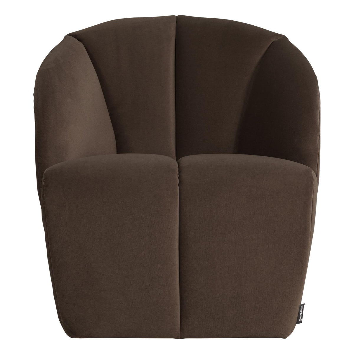 WOOOD Mojo draaifauteuil velvet Bruin