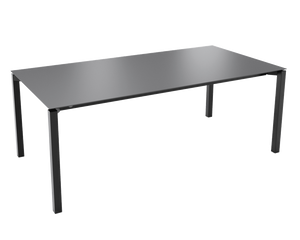 Mobitec Terra T0100 eettafel rechthoek 240x100 cm keramiek Nero poot zwart