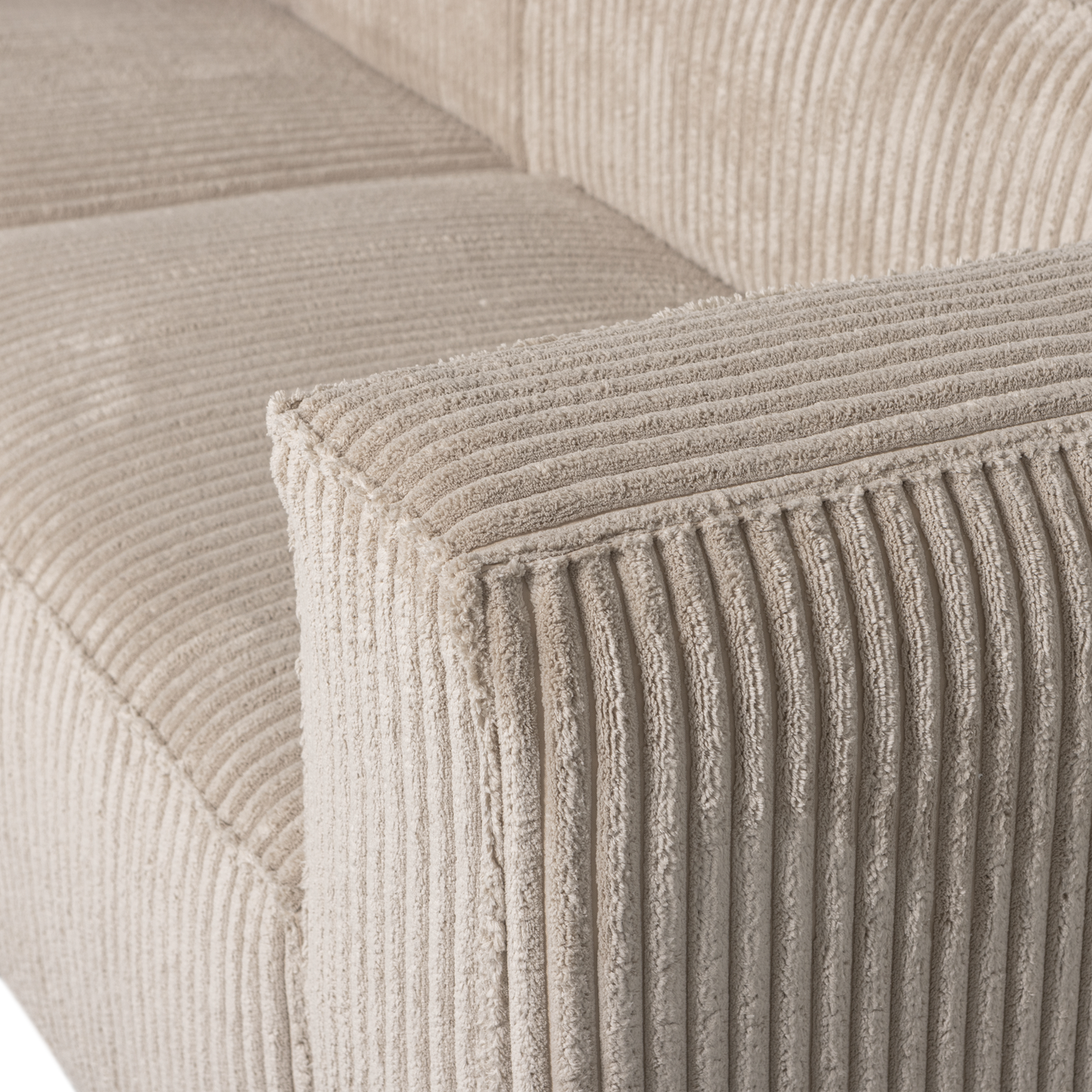 WOOOD Bean chaise longue bank links Ribstof Travertin