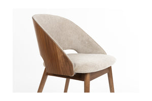 Dutchbone Velore eetkamerstoel Beige