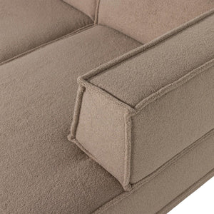 WOOOD Manu 3-zitsbank chaise longue rechts Taupe