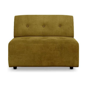 HKliving Vint bank middle Royal Velvet Olive