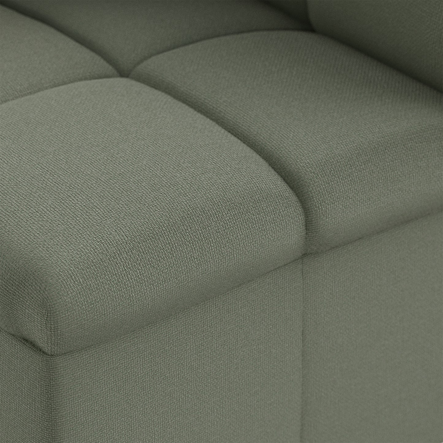 HKliving Wave bank corner Linen Army Green