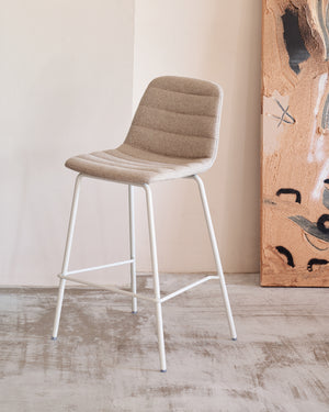 Kave Home Zunilda barkruk H65 chenille Beige