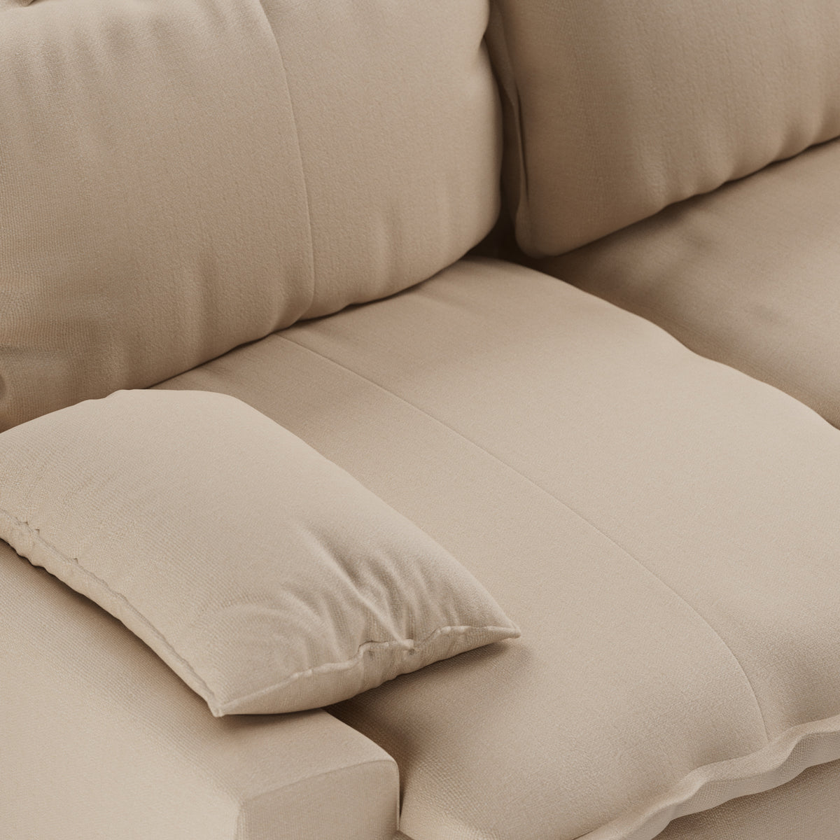 HKliving Retro 3-zitsbank Knotted Beige