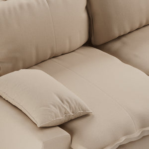 HKliving Retro 3-zitsbank Knotted Beige