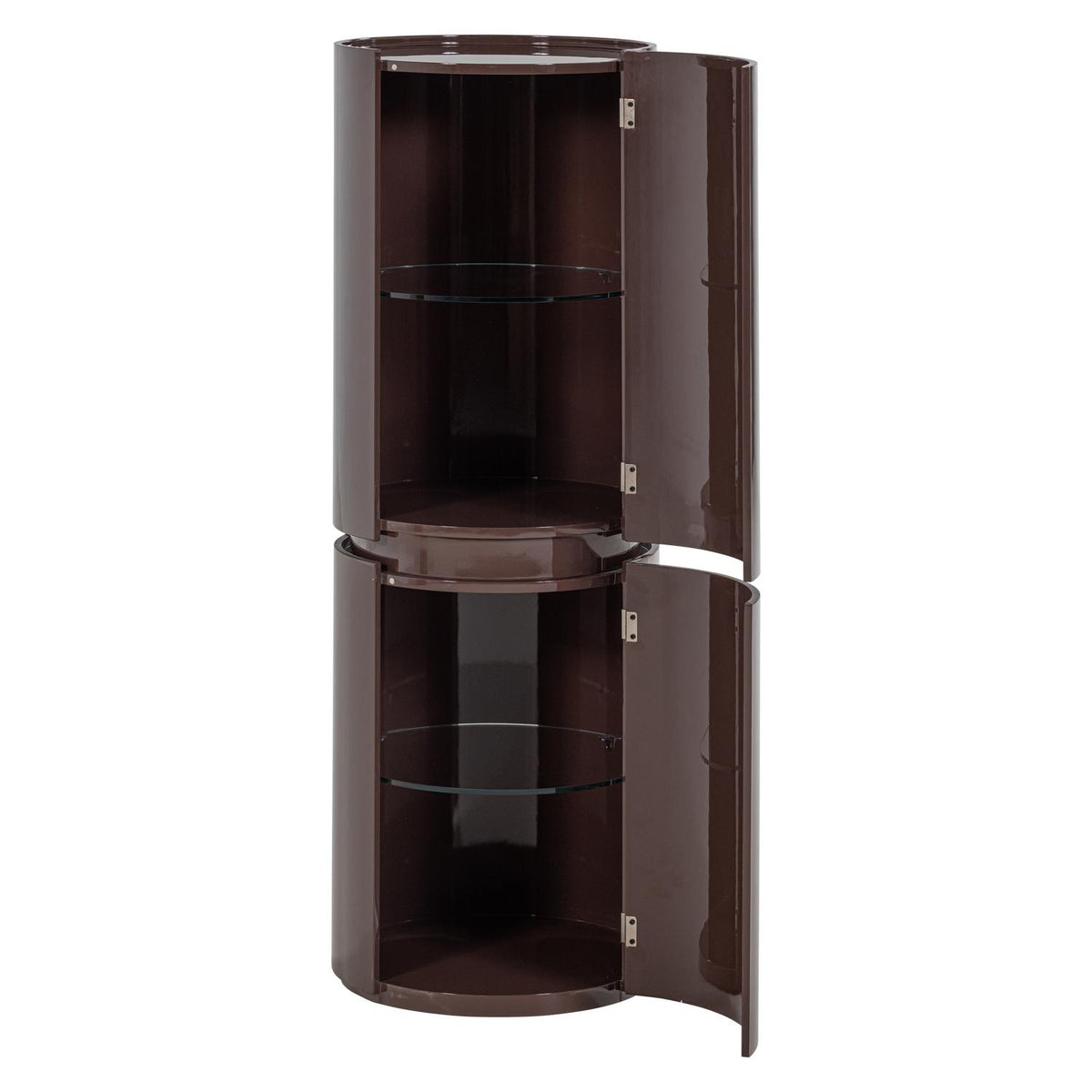 WOOOD Sera kast rond Ø45x135 cm Donkerbruin