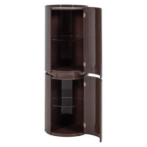 WOOOD Sera kast rond Ø45x135 cm Donkerbruin