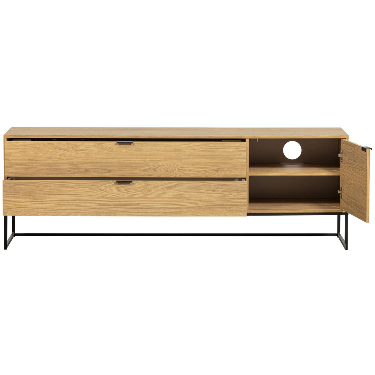 WOOOD Silas tv-meubel 180 cm eiken Naturel