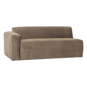 WOOOD Mojo Base 2-zits bank arm links velvet Khaki