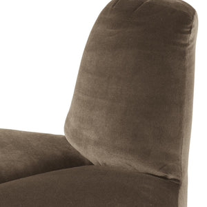 WOOOD Mojo eetbank hoek rond rugleuning velvet Taupe
