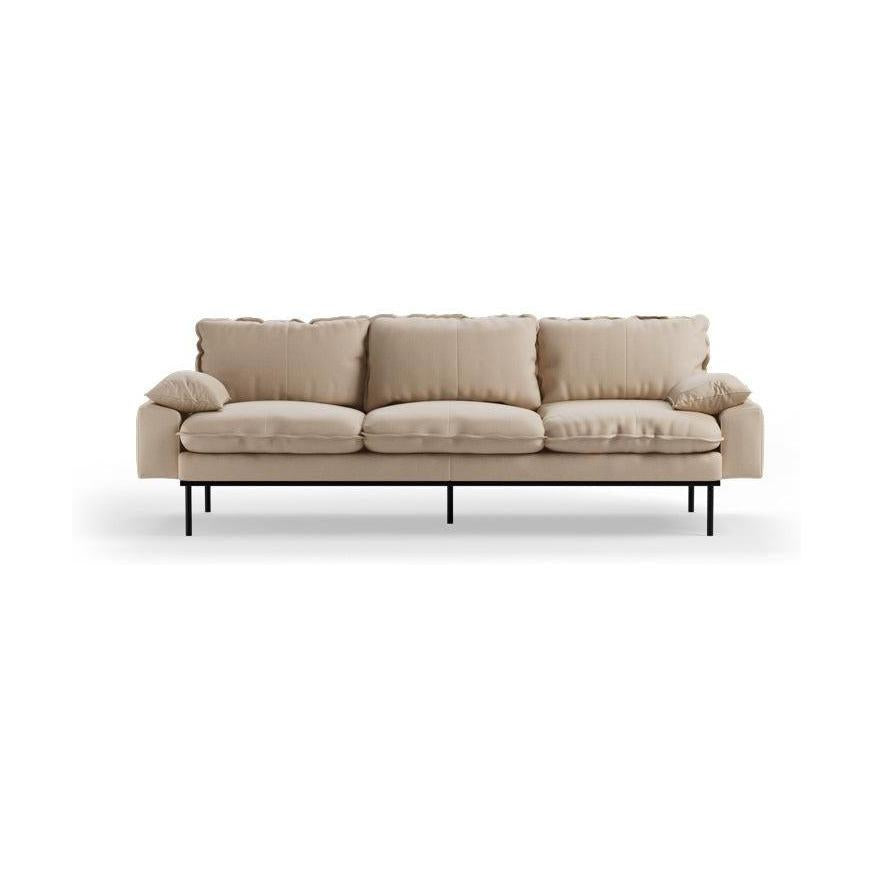 HKliving Retro 4-zitsbank Knotted Beige