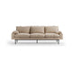 HKliving Retro 4-zitsbank Knotted Beige