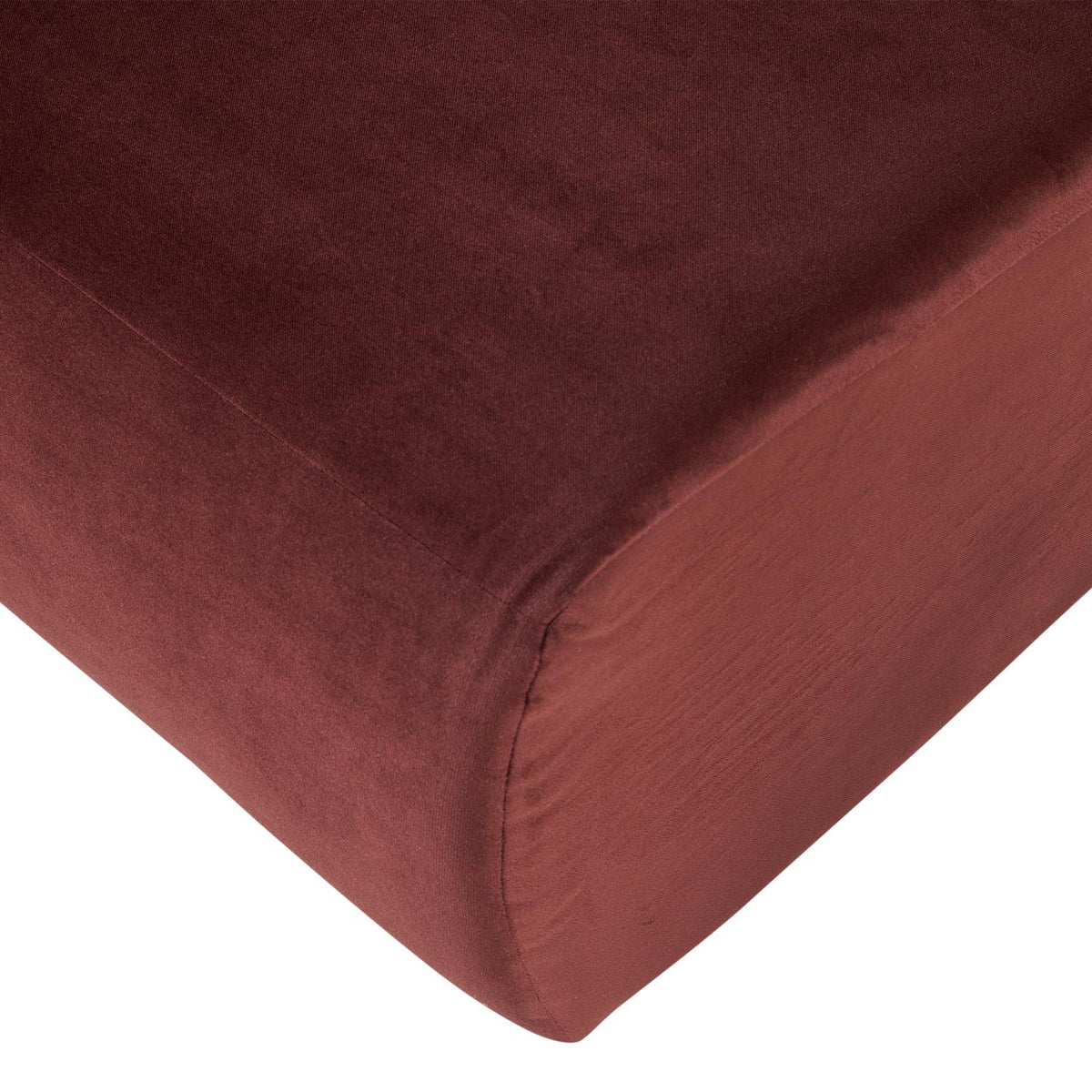WOOOD Mojo Base 1-zits bank velvet Kastanjebruin