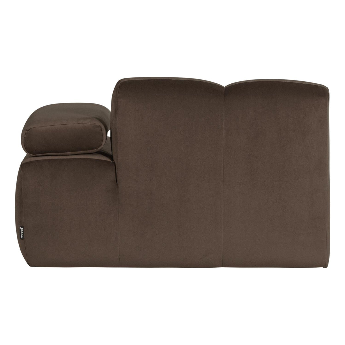 WOOOD Mojo 1-zits bank arm rechts velvet Bruin