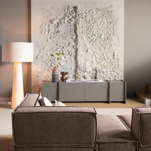 WOOOD Brock tv-meubel 200 cm Warmgrijs