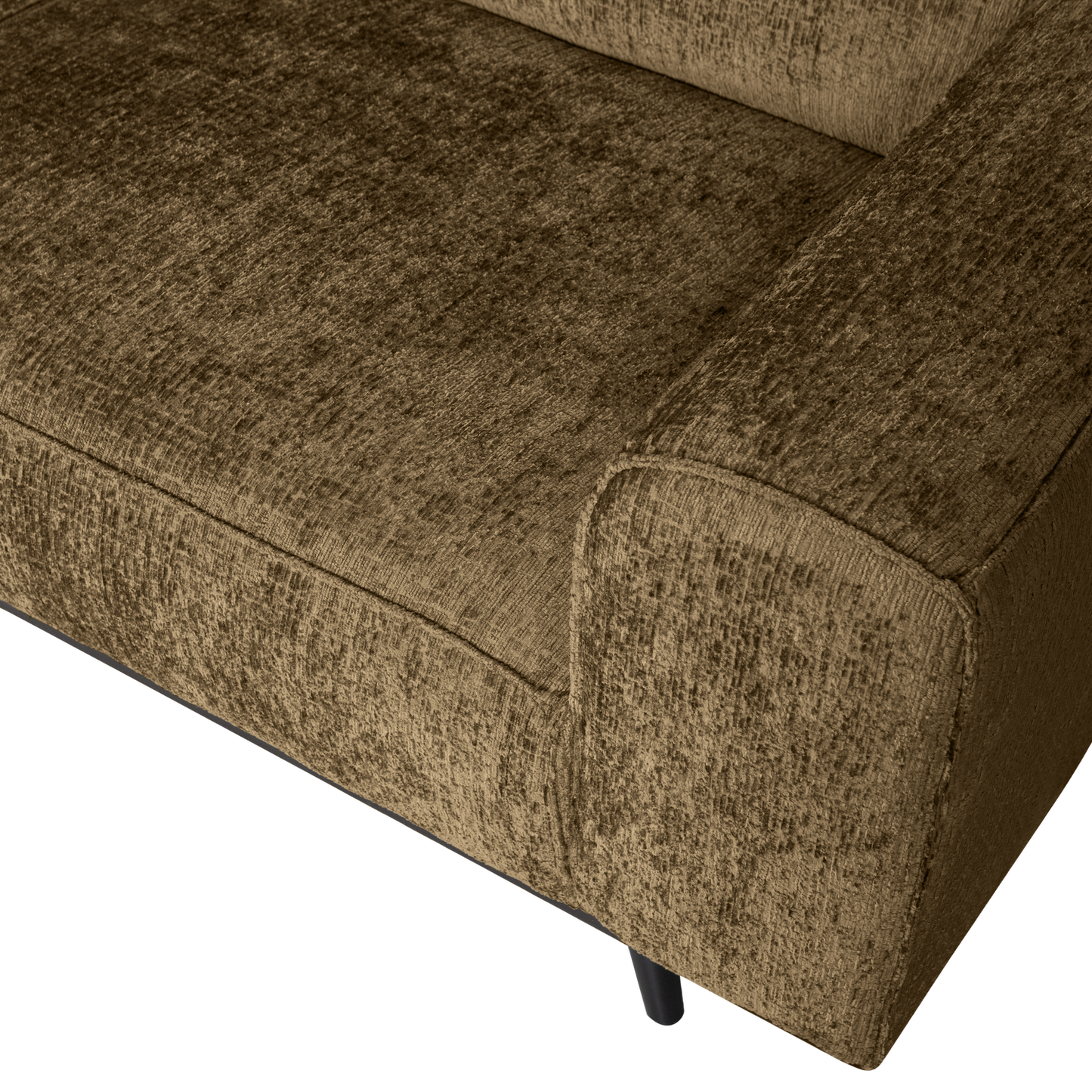 WOOOD Statement hoekbank links Structure Velvet Brass