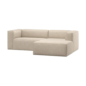 WOOOD Bean chaise longue bank rechts Beige Melange