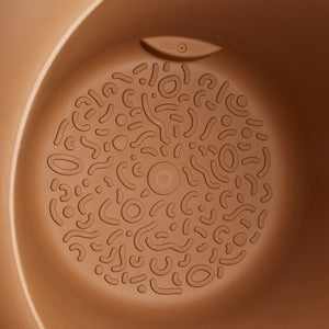 Elho Amber Roll Low bloempot Ø60 cm Karamel