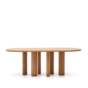 Kave Home Mailen eettafel ovaal 220x105 cm Naturel