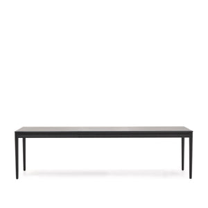 Kave Home Lenon eettafel uitschuifbaar rechthoek 200x90 cm Black