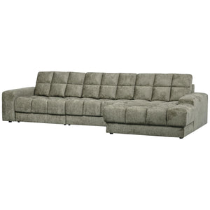 WOOOD Second Date chaise longue bank rechts structure velvet Frost