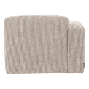 WOOOD Mojo Base 1-zits bank arm links rib Ecru
