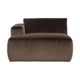 WOOOD Mojo Base chaise longue bank arm links velvet Bruin