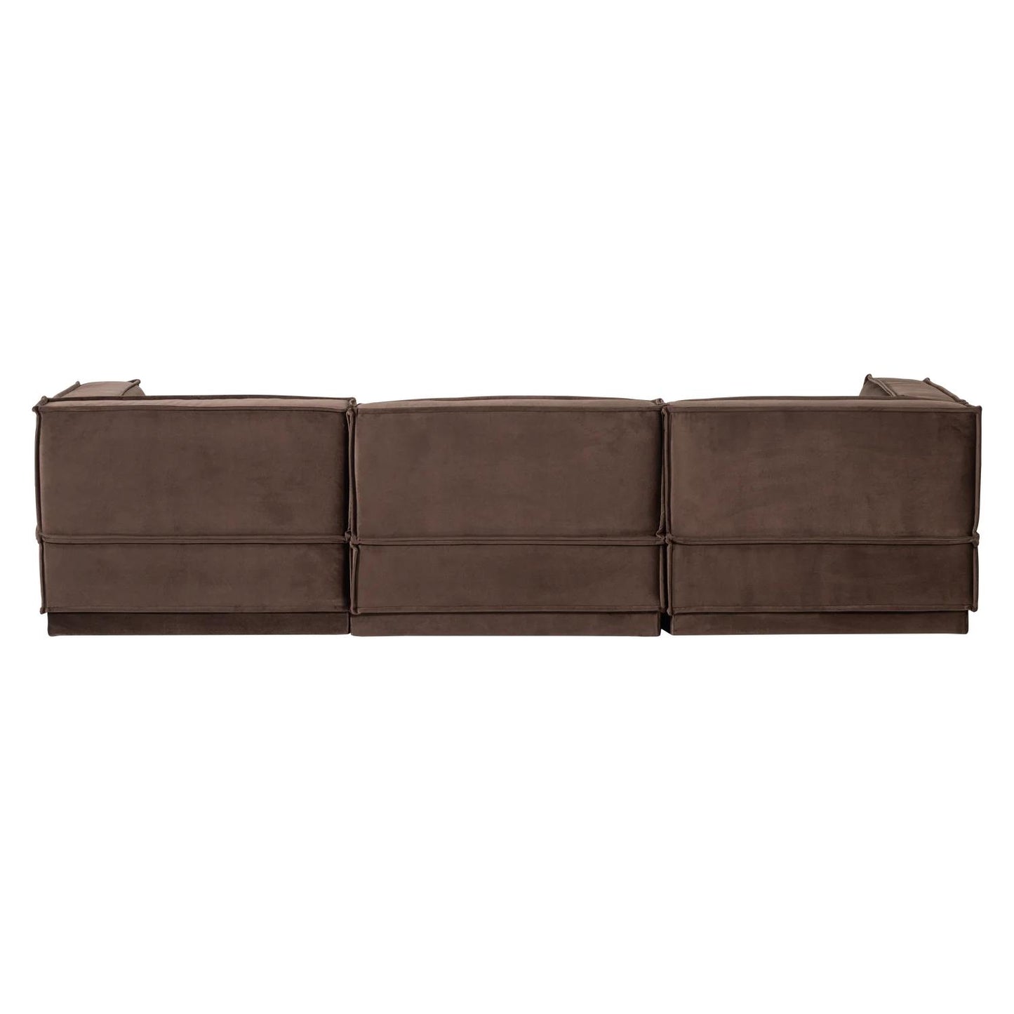 WOOOD Manu 3-zitsbank chaise longue rechts Bruin