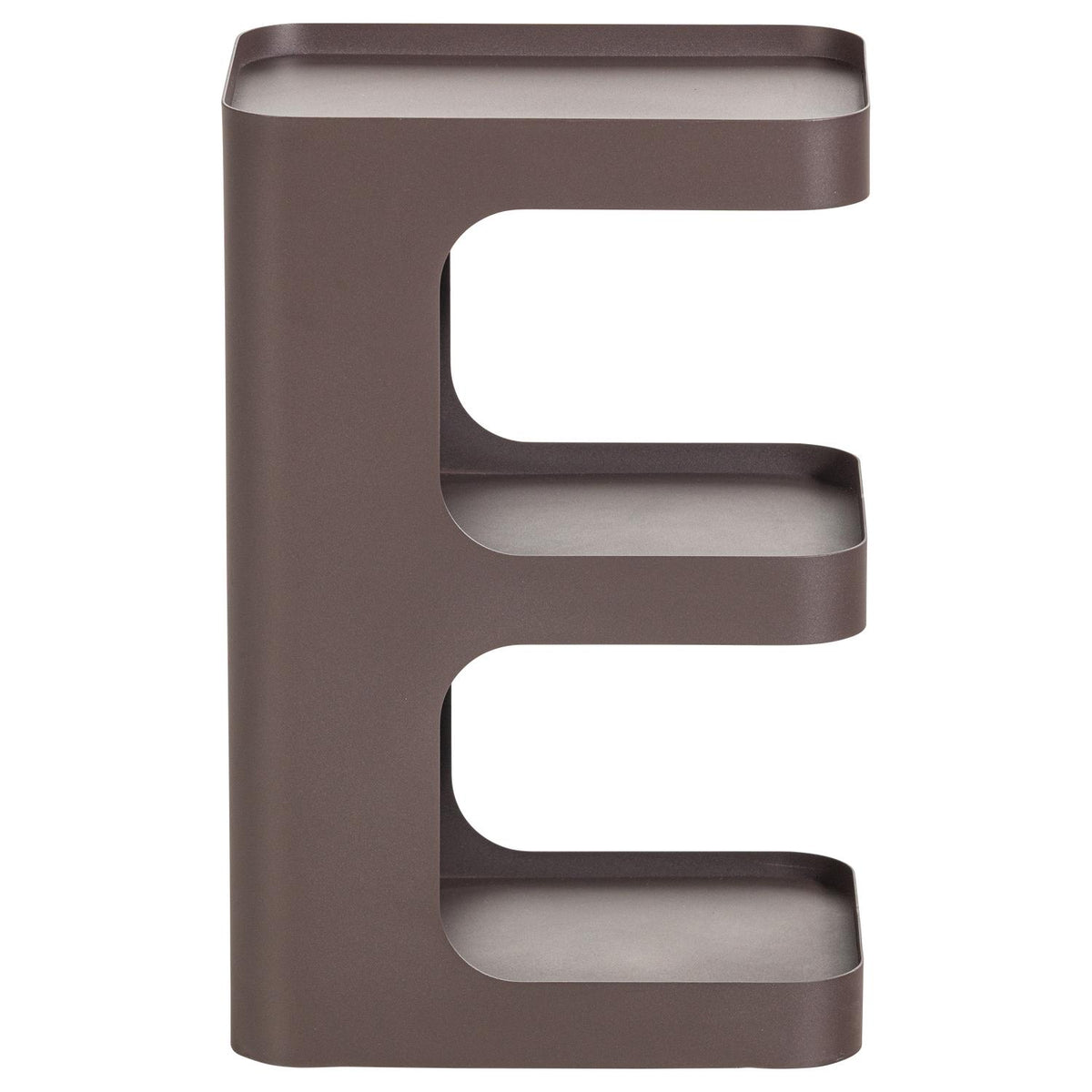 WOOOD Vire bijzettafel Donkerbruin