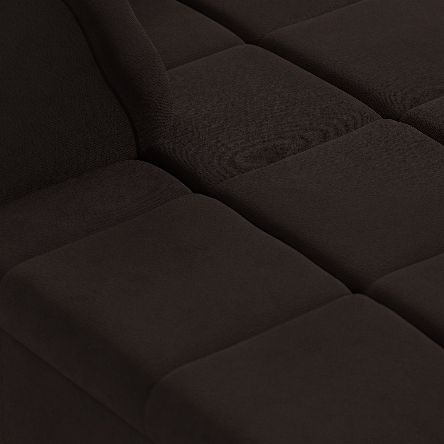 HKliving Wave bank left divan Royal Velvet Espresso