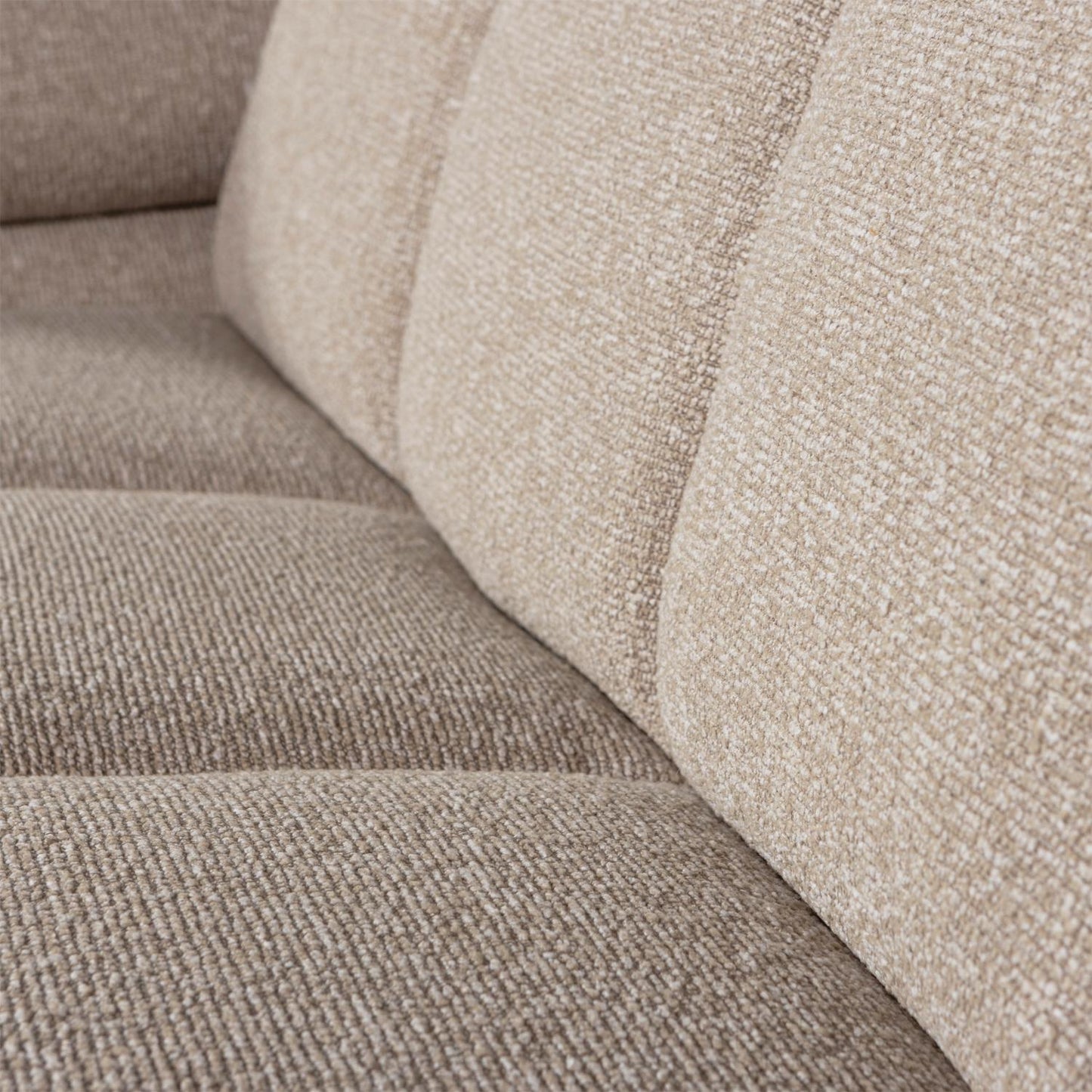 WOOOD Mojo 2-zits bank arm links bouclé Beige Melange