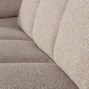 WOOOD Mojo 2-zits bank arm links bouclé Beige Melange