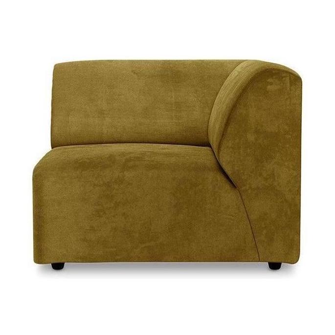 HKliving Jax bank right end Royal Velvet Olive