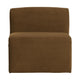WOOOD Mojo Base eetkamerbank 84 cm met rugleuning velvet Honinggeel